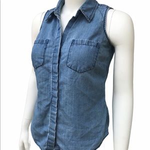 Sonoma Soft Denim Sleeveless Vest
